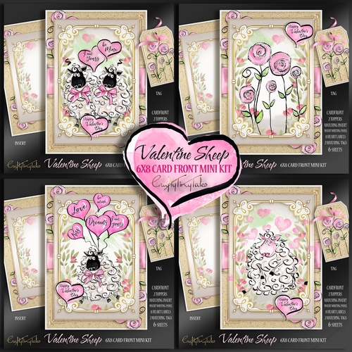Valentine Sheep Card Front Bumper Kit-1