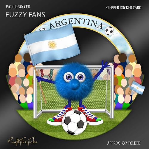 World Soccer Fuzzy Fans Argentina