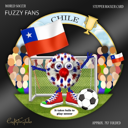 World Soccer Fuzzy Fans CHILE