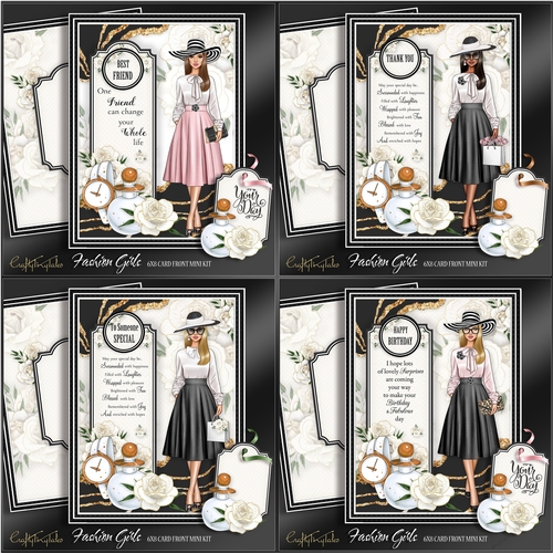 Fashion Girls 6x8 CardFrontBumper