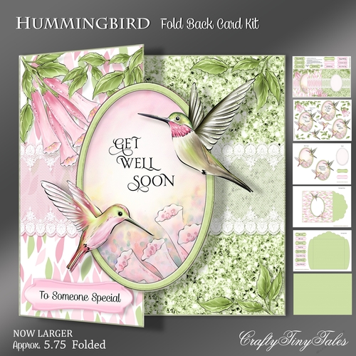 Hummingbird Fold Back Card Kit-2