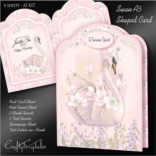 SWAN A5 Shaped Card Kit-1