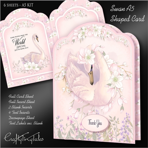 SWAN A5 Shaped Card Kit-2