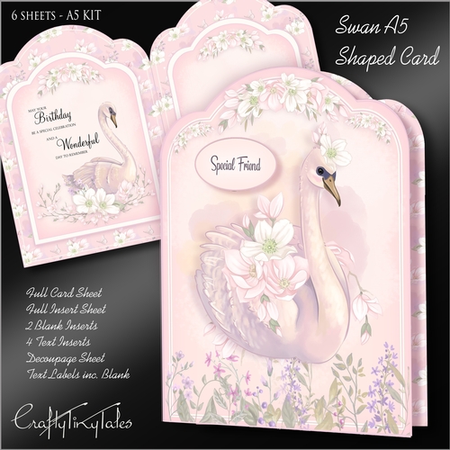 SWAN A5 Shaped Card Kit-4