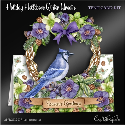 Holiday Hellebore Winter Wreath Kit-1