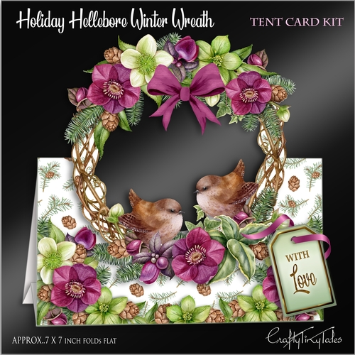 Holiday Hellebore Winter Wreath Kit-2