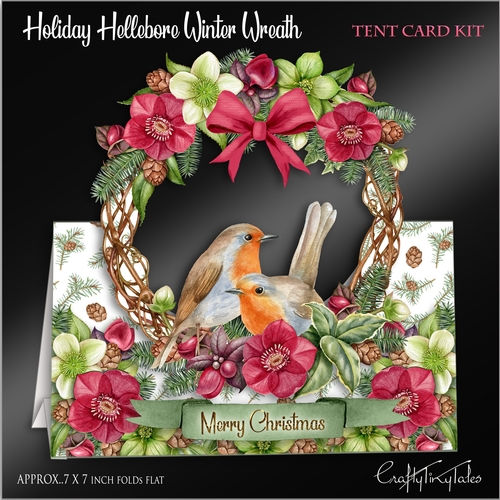 Holiday Hellebore Winter Wreath Kit-3