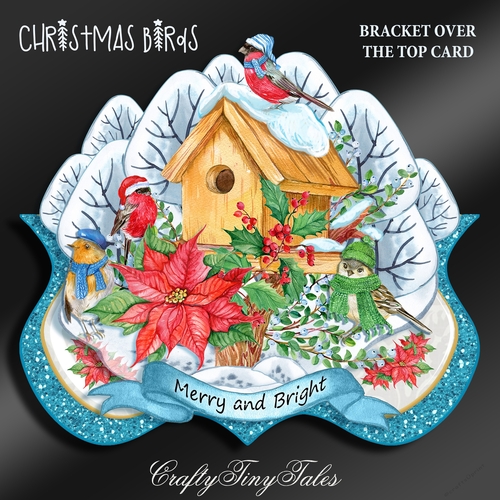 Christmas Birds Bracket Card Kit-1