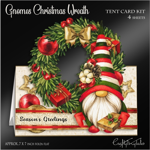 Gnomes Christmas Wreath Kit-1