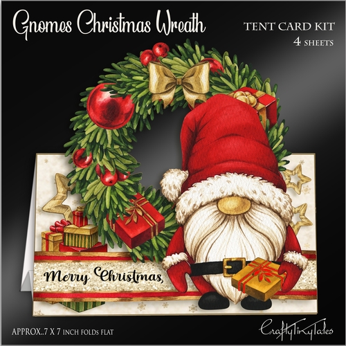 Gnomes Christmas Wreath Kit-4