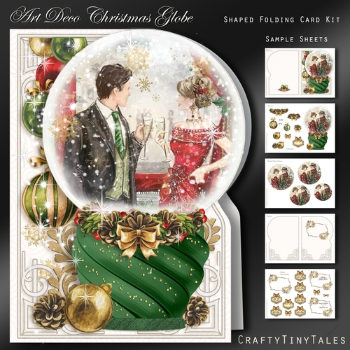 Art Deco Christmas Globes GN-Kit-2