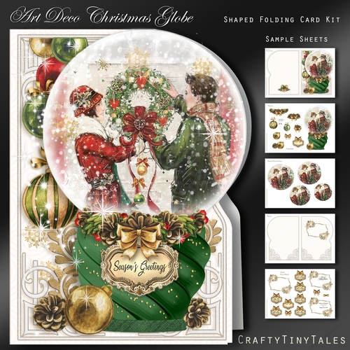 Art Deco Christmas Globes GN-Kit-3