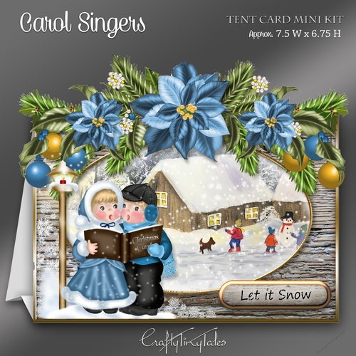 Carol Singers Christmas Tent Card-2