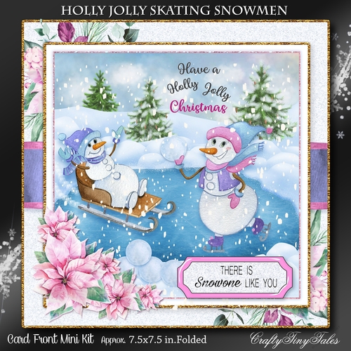 Holly Jolly Skating Snowmen -1