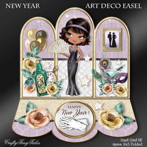 New Year Art Deco Glam Easel-3