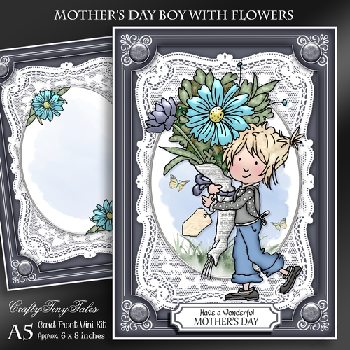 Mothers Day Boy With Flowers Mini Kit-2