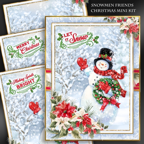 Christmas Snowmen Friends Mini Kit-2