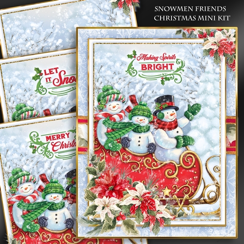 Christmas Snowmen Friends Mini Kit-3