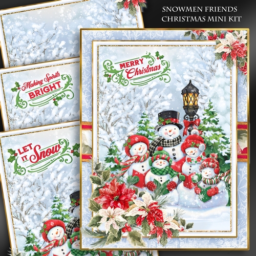 Christmas Snowmen Friends Mini Kit-4