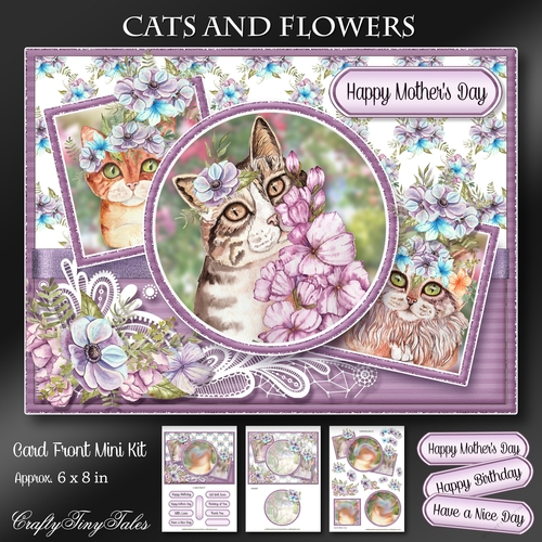 Cats And Flowers Mini Kit - 2