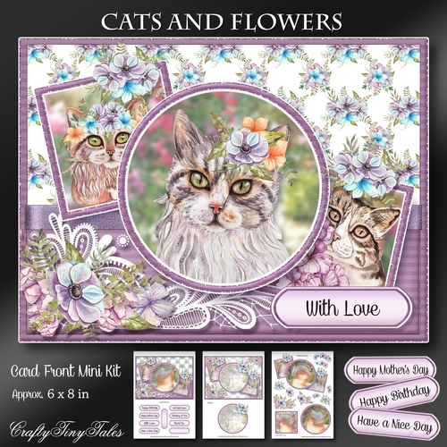 Cats And Flowers Mini Kit - 4