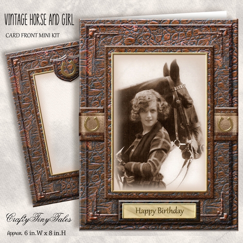 Vintage Horse And Girl MiniKit-3