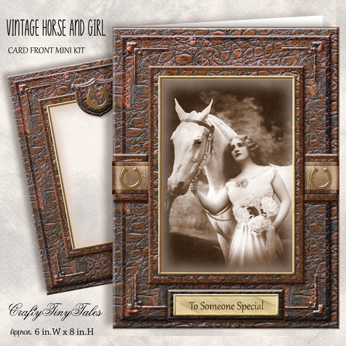 Vintage Horse And Girl MiniKit-4