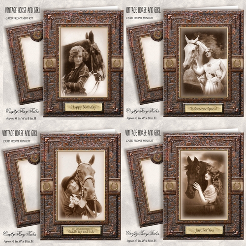 Vintage Horse And Girl BUMPER