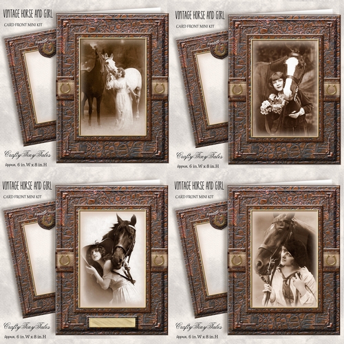 Vintage Horse And Girl BUMPER-2