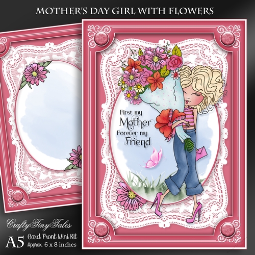 Mothers Day Girl With Flowers Kit-1