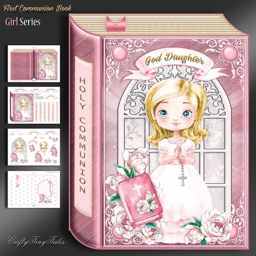 First Communion Book Card Girl-1