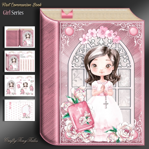 First Communion Book Card Girl-4