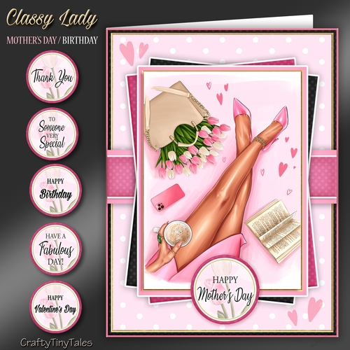Classy Lady 6x8 Card Front Mini Kit-1