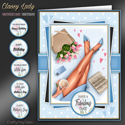Classy Lady 6x8 Card Front Mini Kit-2