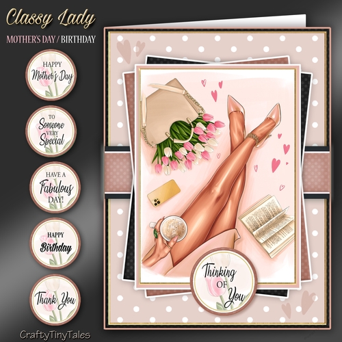 Classy Lady 6x8 Card Front Mini Kit-4