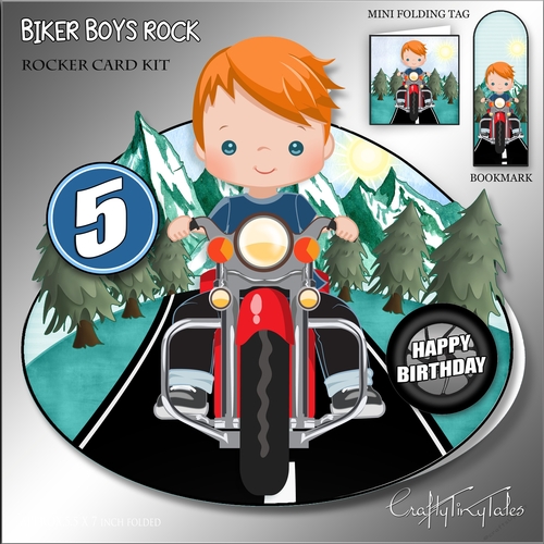 Biker Boys Rocker Card Mini Kit-2