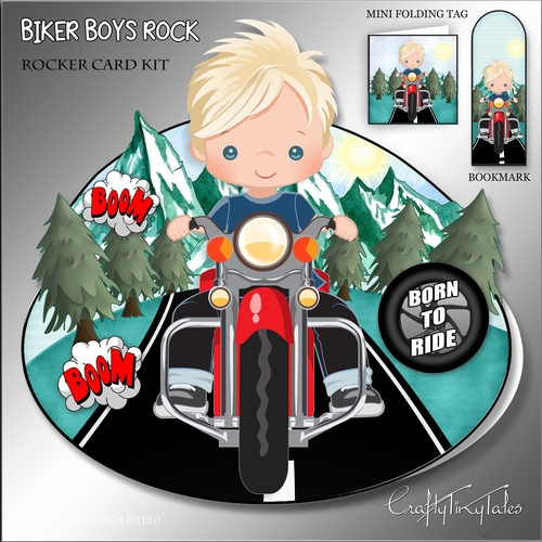 Biker Boys Rocker Card Mini Kit-3