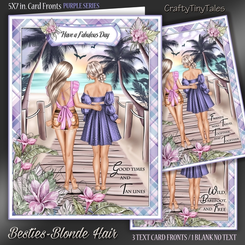 BESTIES Blonde Hair - Purple Series