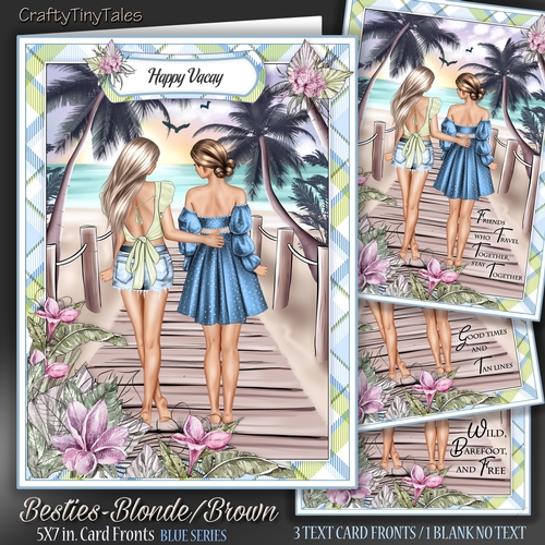 BESTIES-Blonde-Brown Hair Blue Series