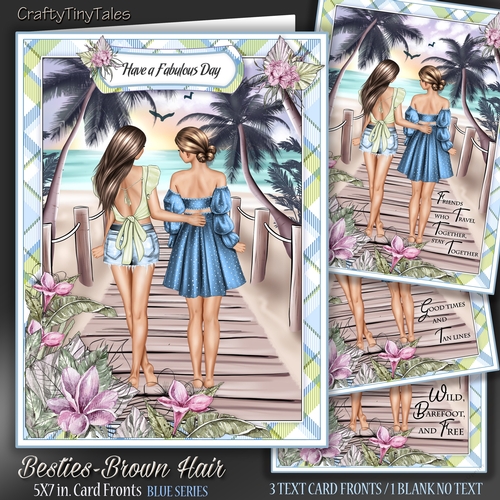 BESTIES-Brown Hair Blue Series