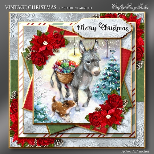 Vintage Christmas Card Front Kit-2