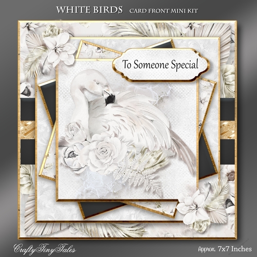 White Birds Card Front Kit-3