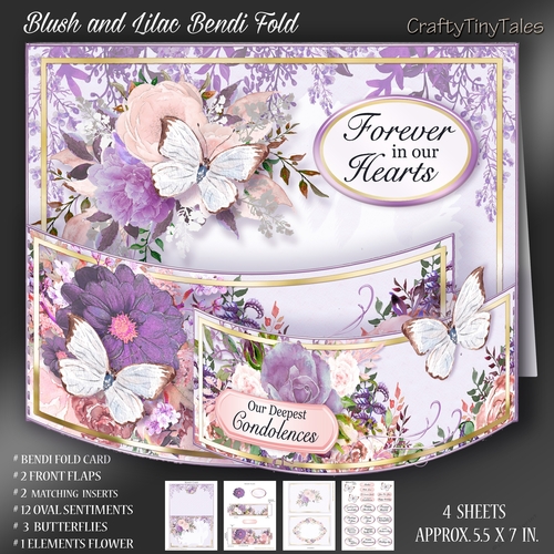 Blush and Lilac Bendi Fold 