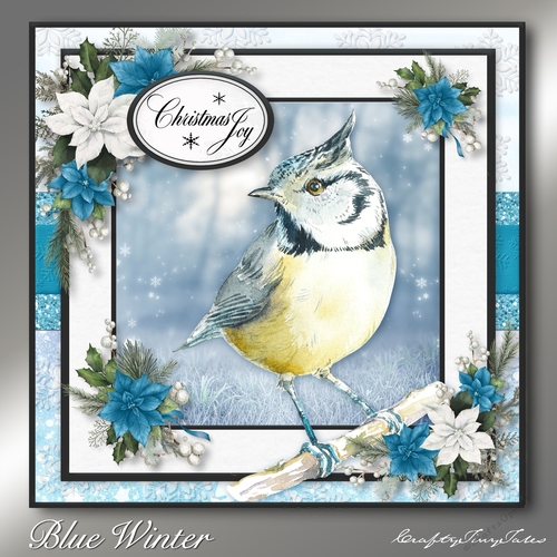 BLUE WINTER Card Front Mini Kit-6