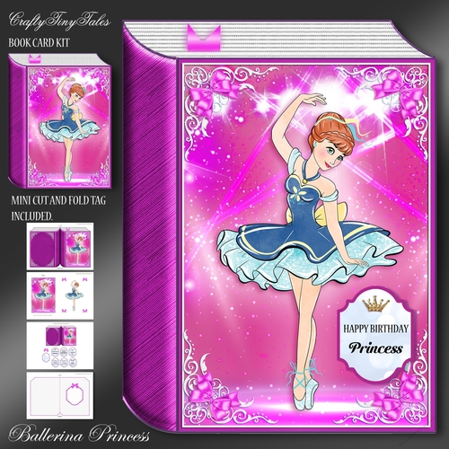 Hot Pink Princess Ballerina Book-1