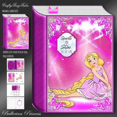 Hot Pink Princess Ballerina Book-4