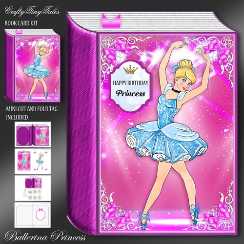 Hot Pink Princess Ballerina Book-5