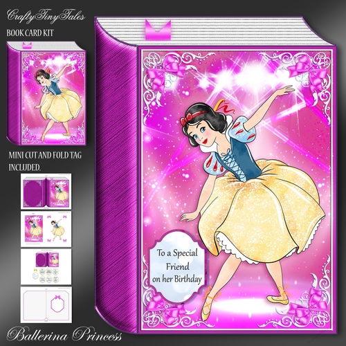 Hot Pink Princess Ballerina Book-8
