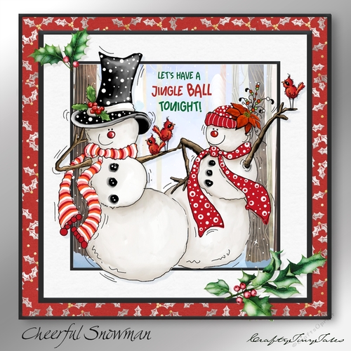 Cheerful Snowman Mini Kit-1