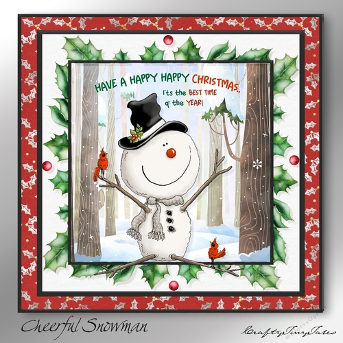 Cheerful Snowman Mini Kit-2